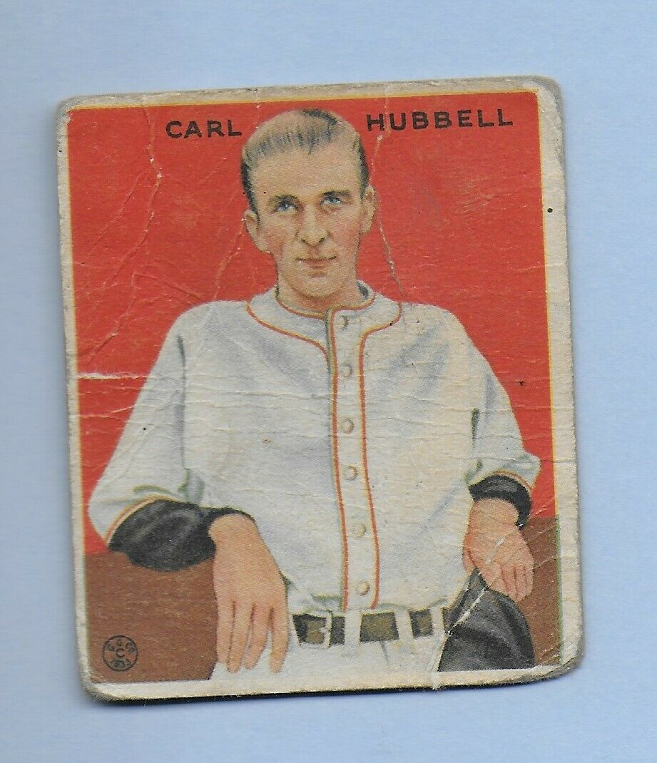 1933 Goudey Carl Hubbell, New York Giants